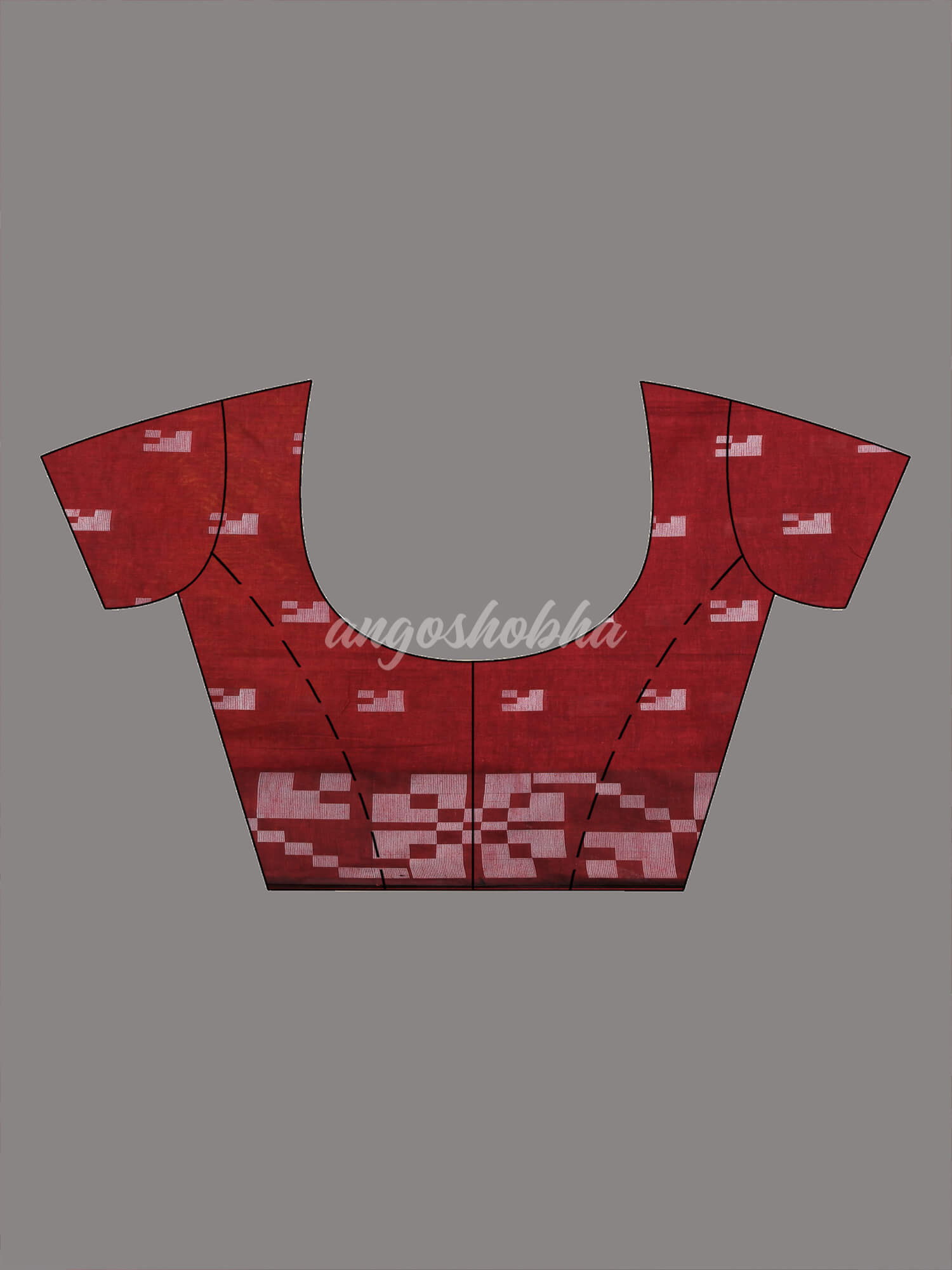 Red Cotton Handloom Saree