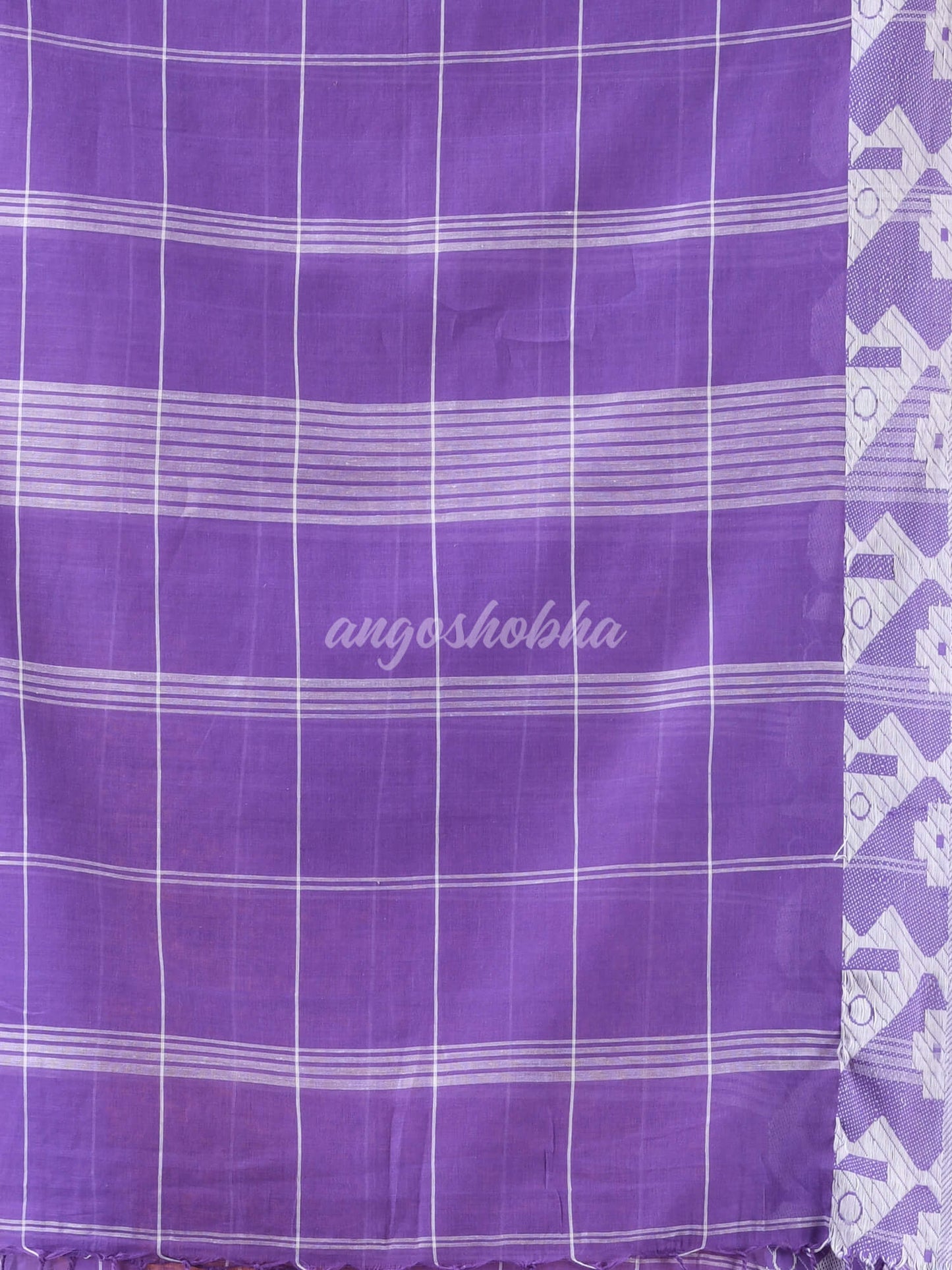 Ultra Violet Cotton Handloom Saree