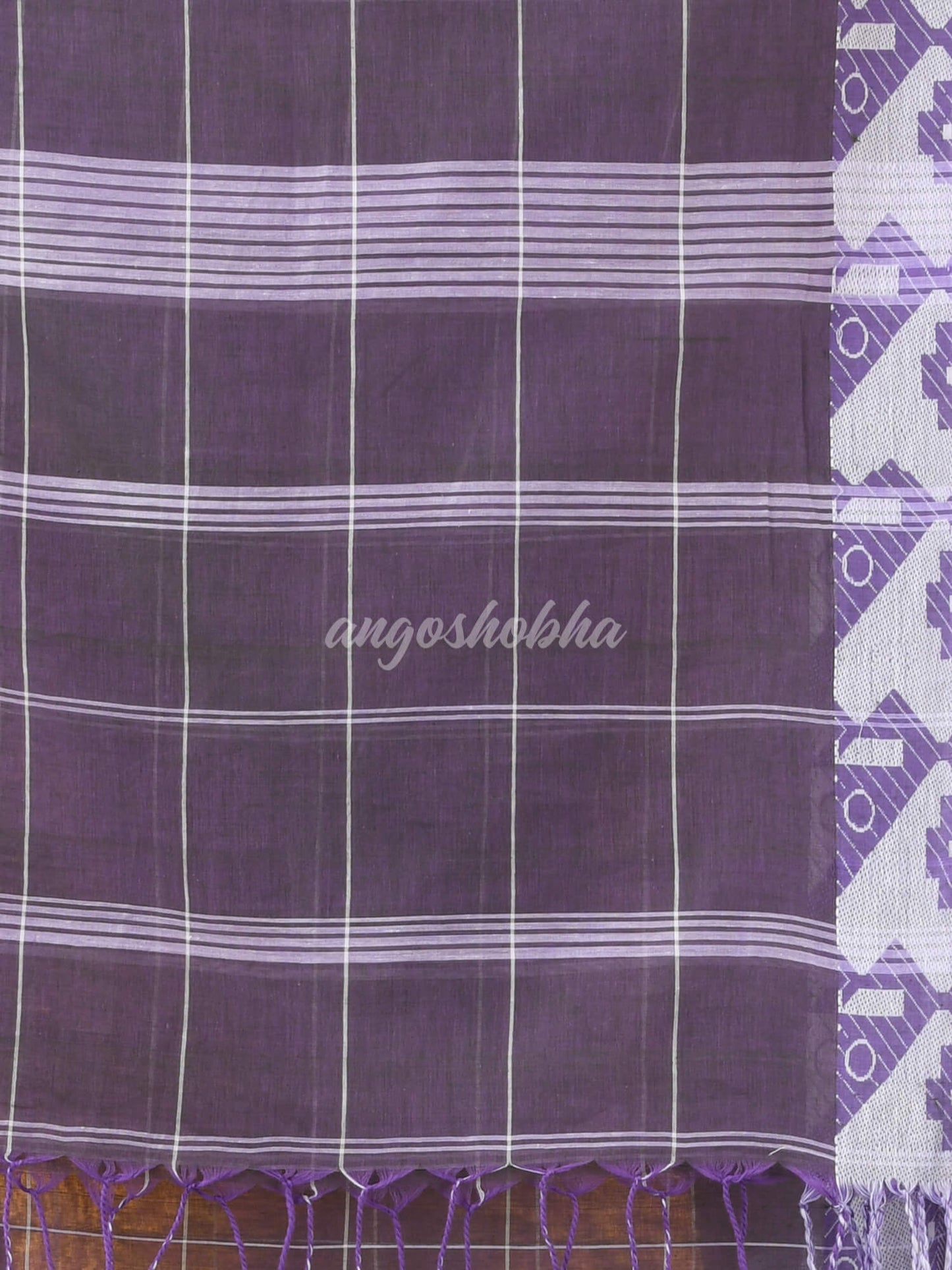 Dove Grey Cotton Handloom Saree