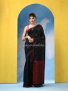 Black Cotton Handloom Saree