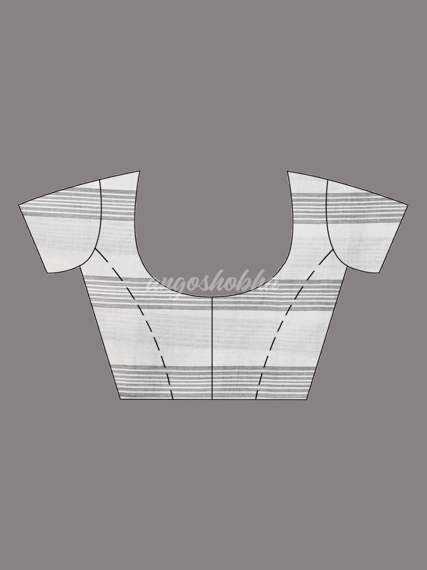 White Cotton Check Handloom Saree