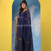Blue Cotton Handloom Saree