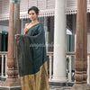 Charcoal Linen Handloom Saree