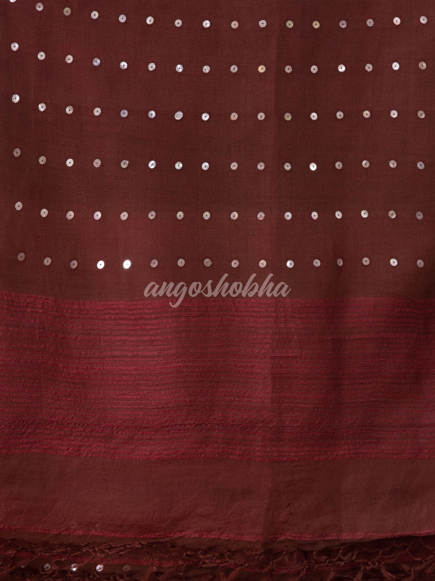Deep Maroon Matka Silk Handloom Saree