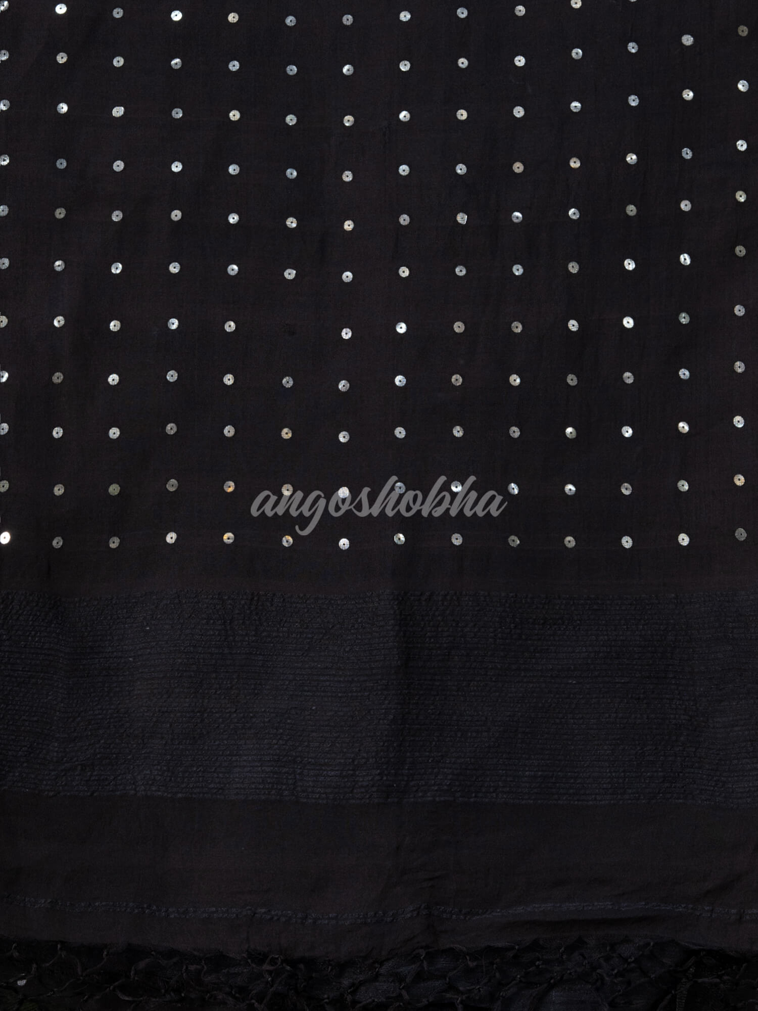 Black Matka Silk Handloom Saree