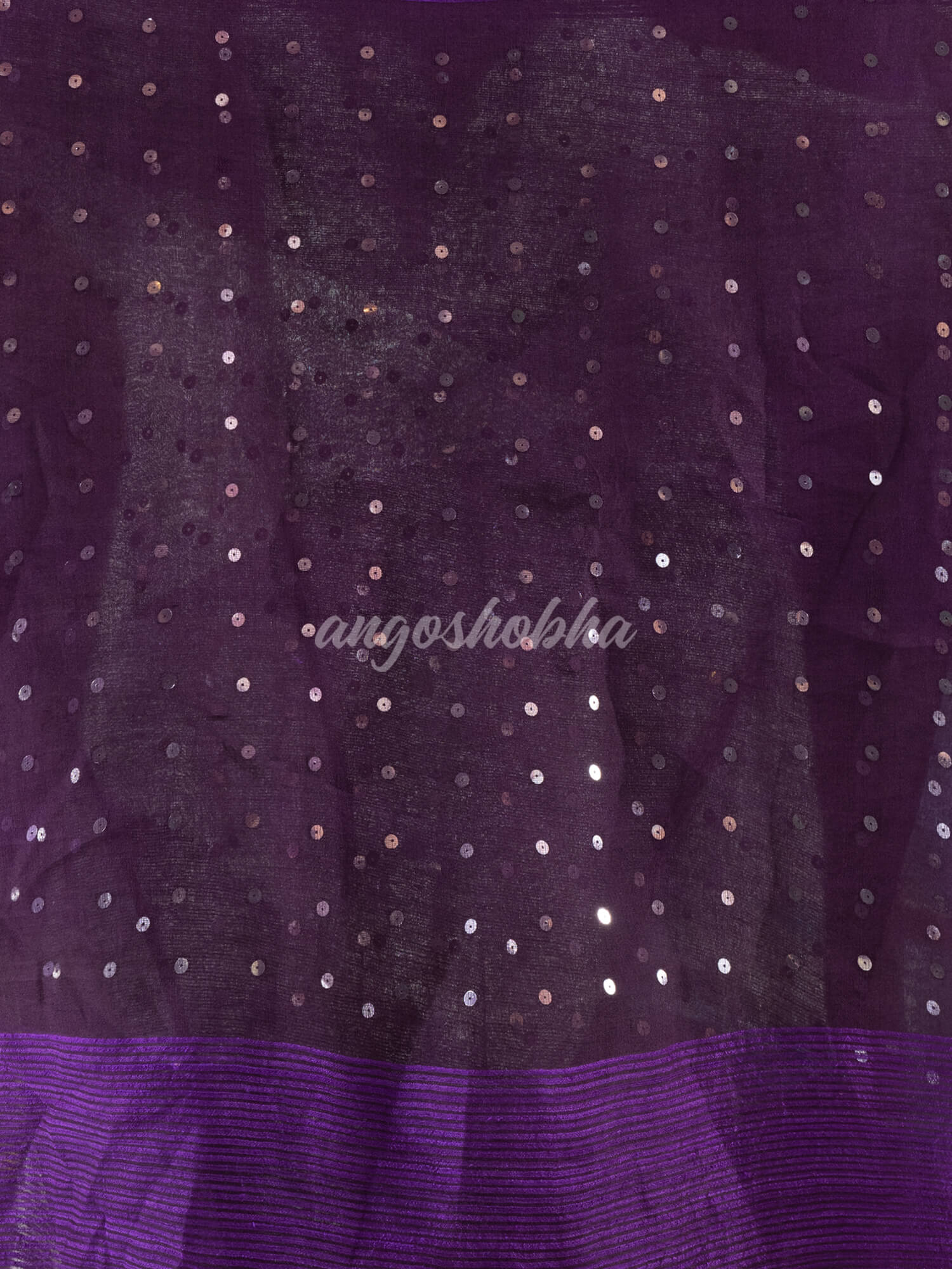 Purple Matka Silk Handloom Saree