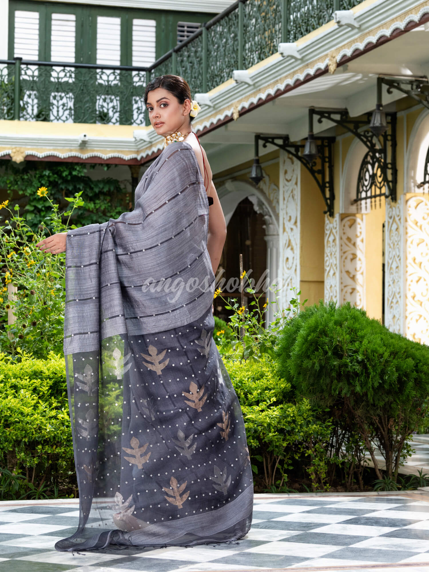 Silver Matka Silk Handloom Saree wholesale price