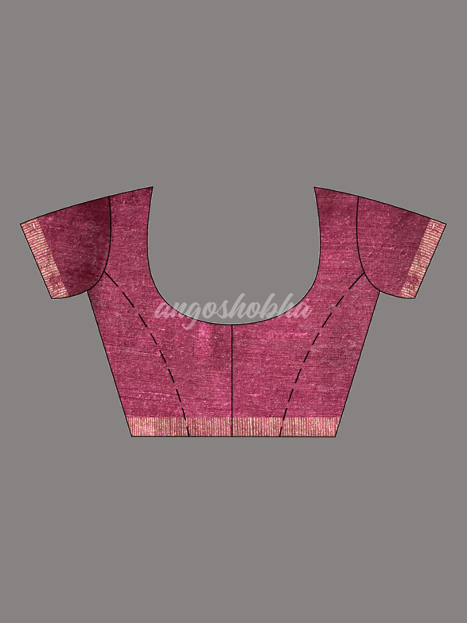 Wine Matka Silk Handloom Saree