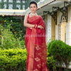 Maroon Matka Silk Handloom Saree wholesale price