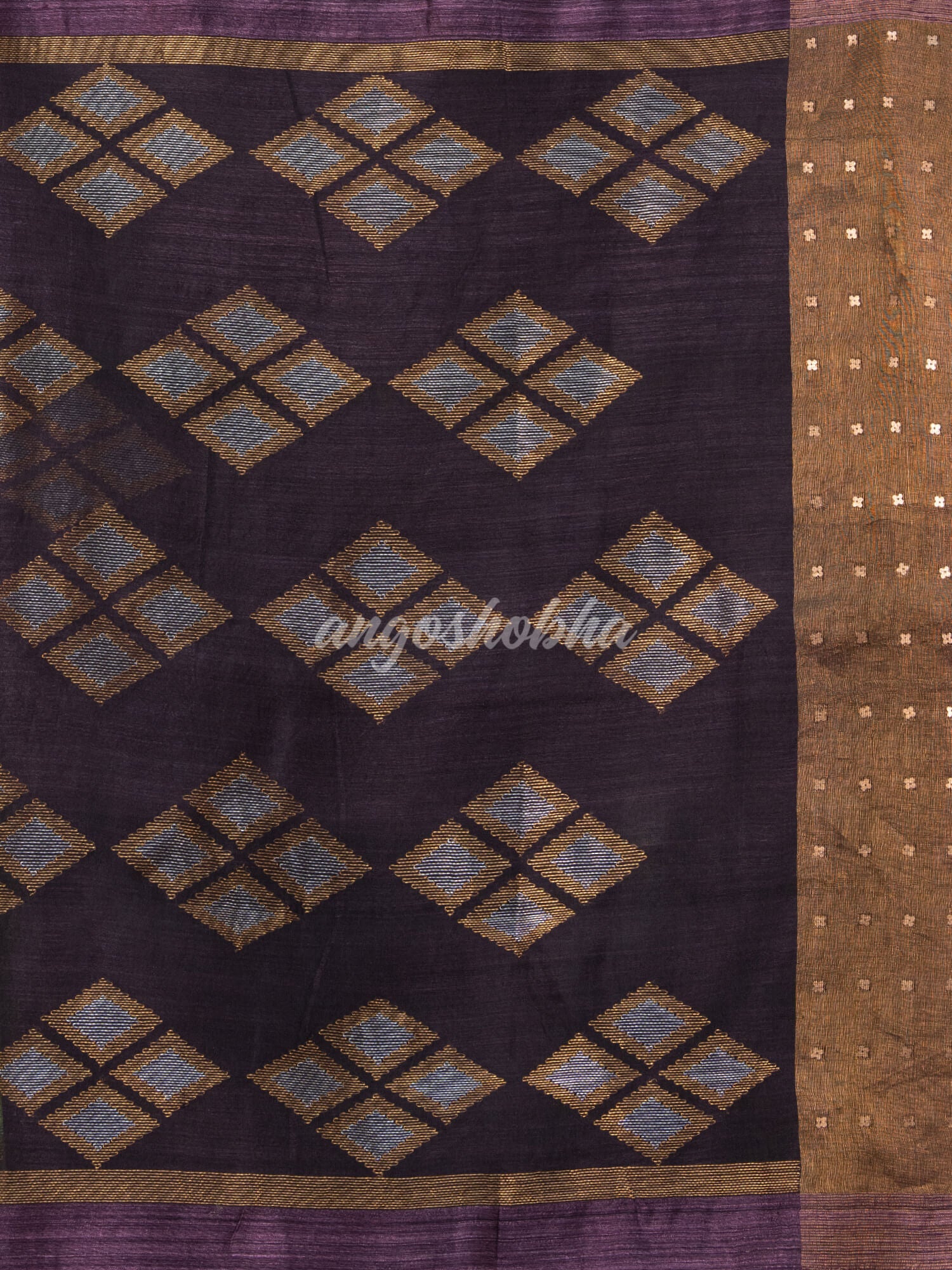 Light Purple Matka Silk Handloom Saree