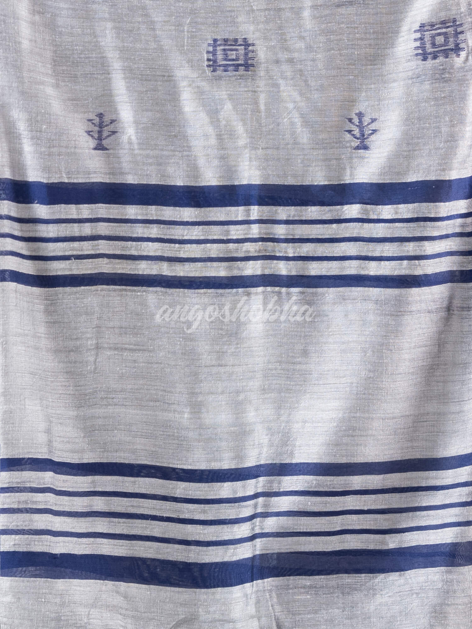 Silver Matka Silk Handloom Saree