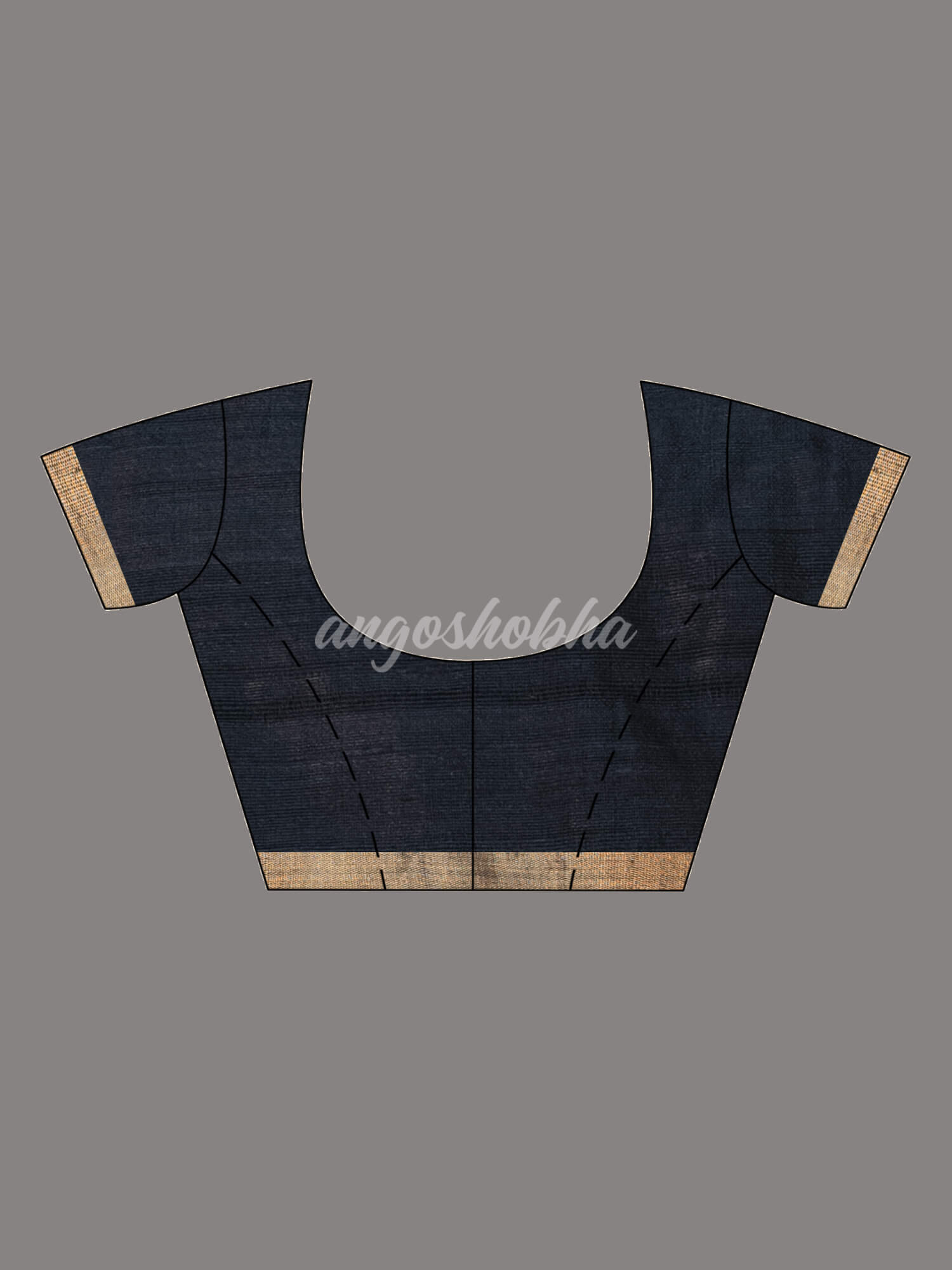 Black Matka Silk Handloom Saree wholesale blouse