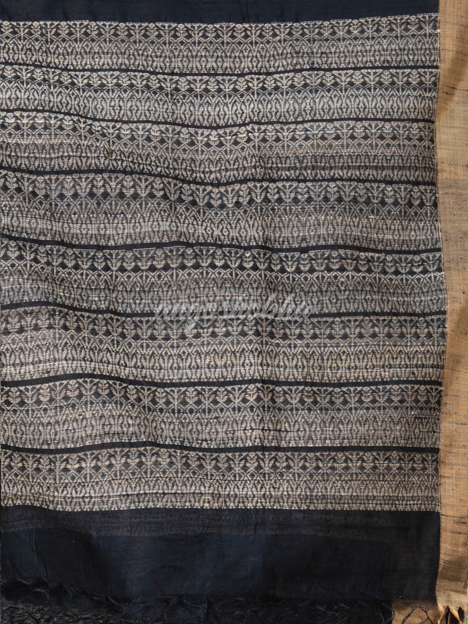 Black Matka Silk Handloom Saree wholesale