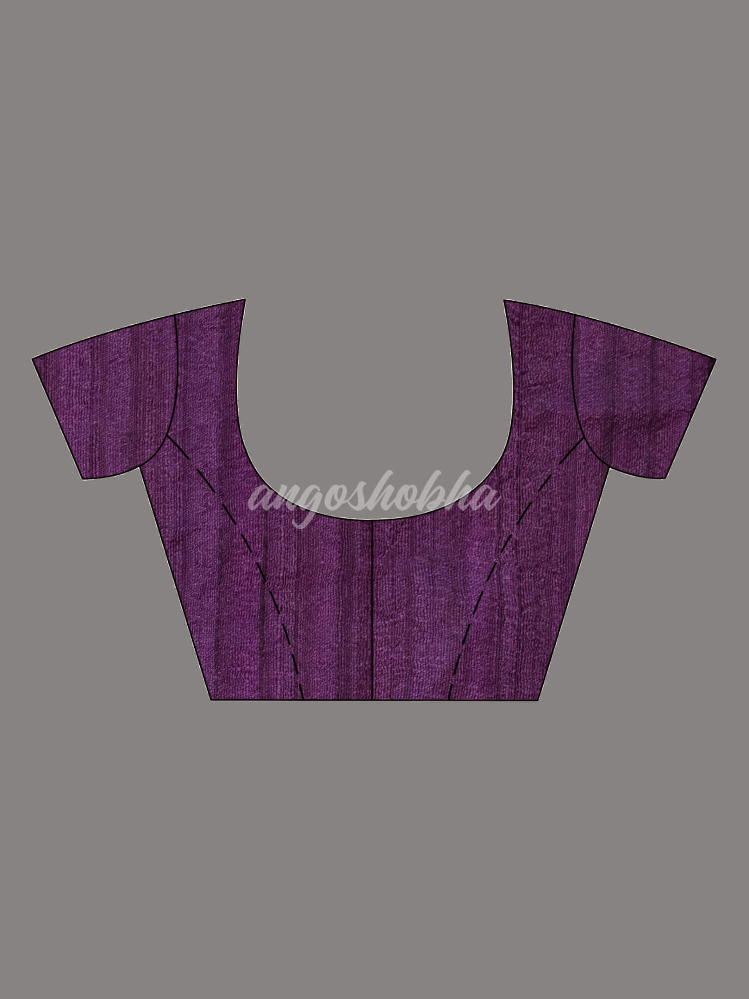 Purple Silk Ghicha Handloom Saree