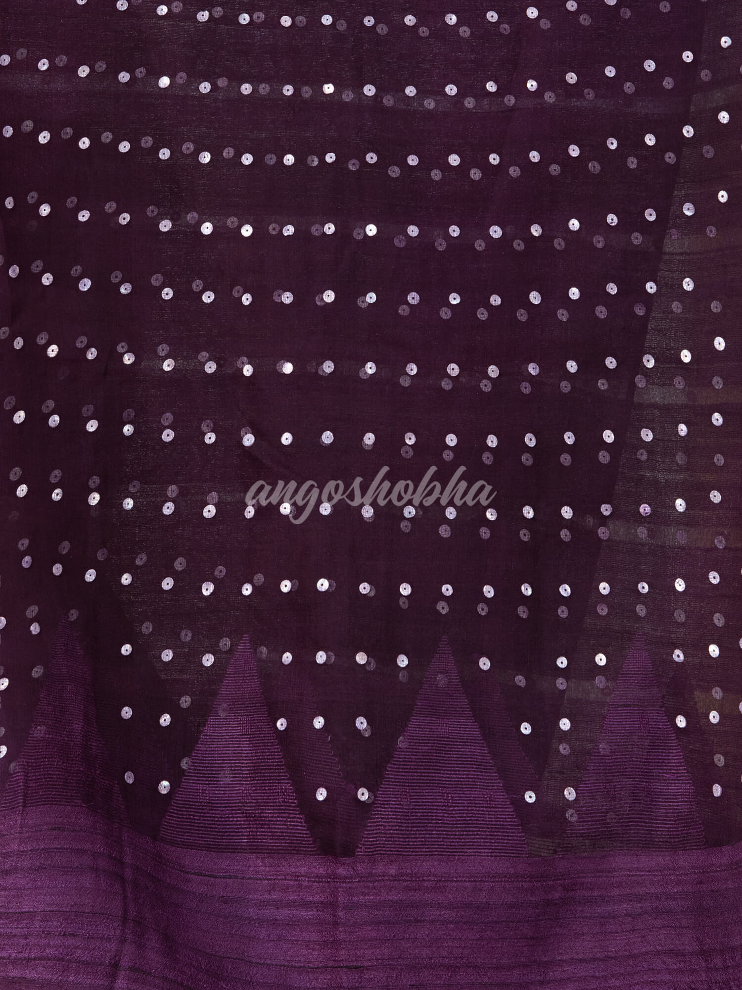 Purple Silk Ghicha Handloom Saree