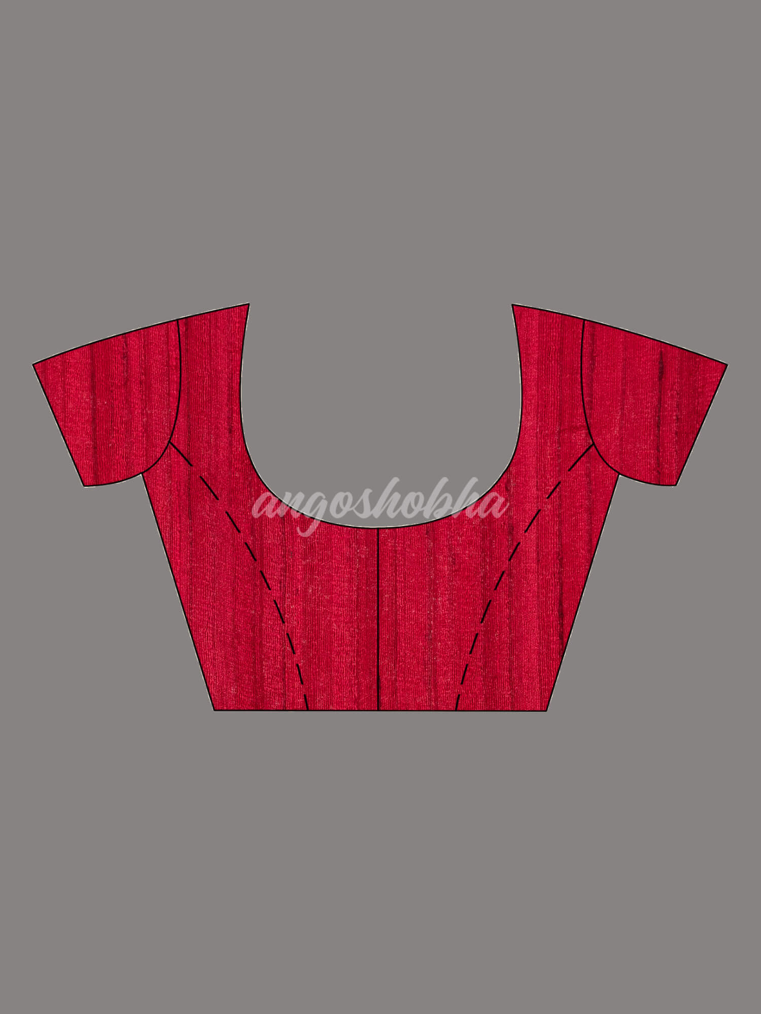 Red Silk Ghicha Handloom Saree