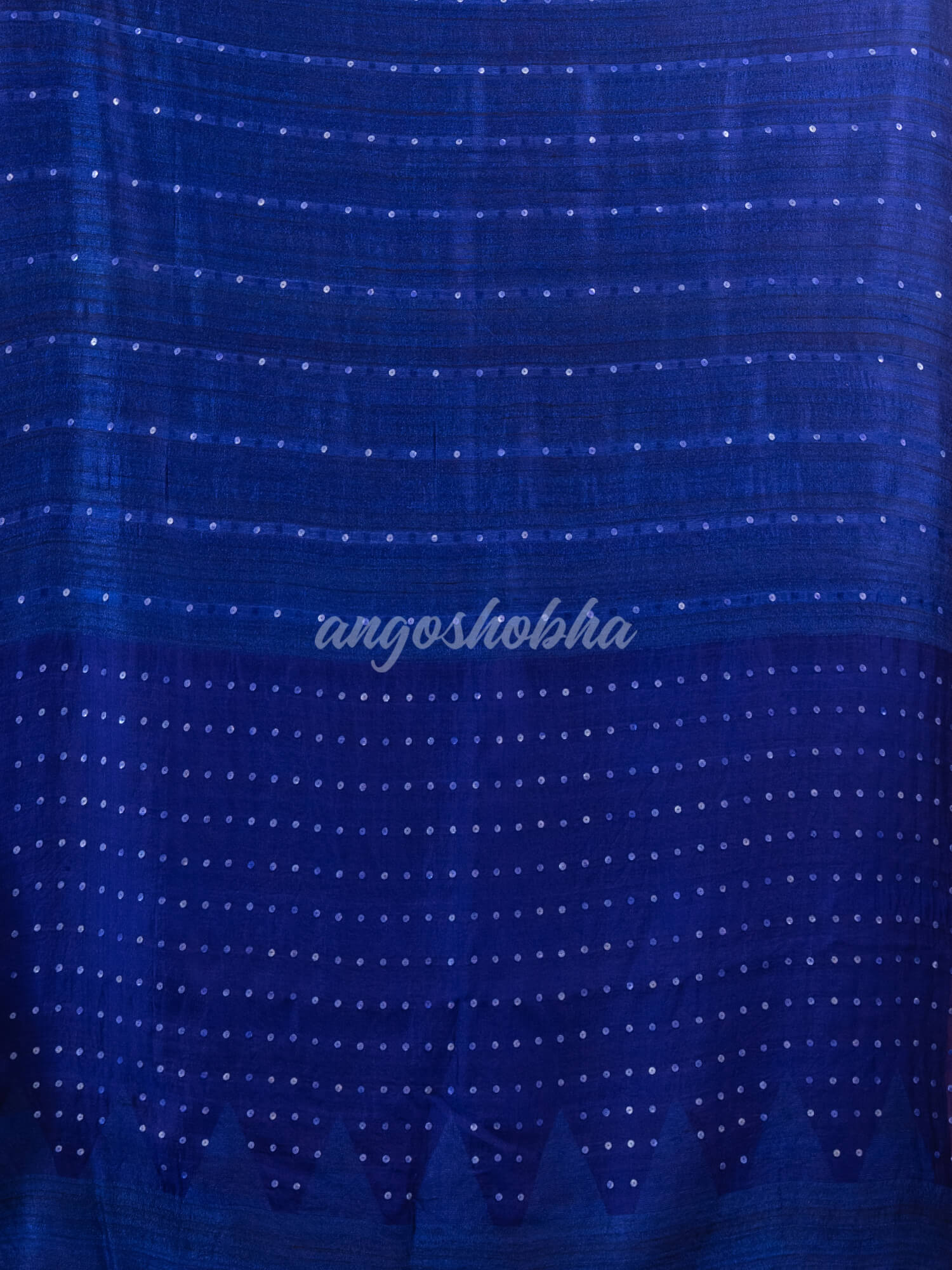 Blue Silk Ghicha Handloom Saree