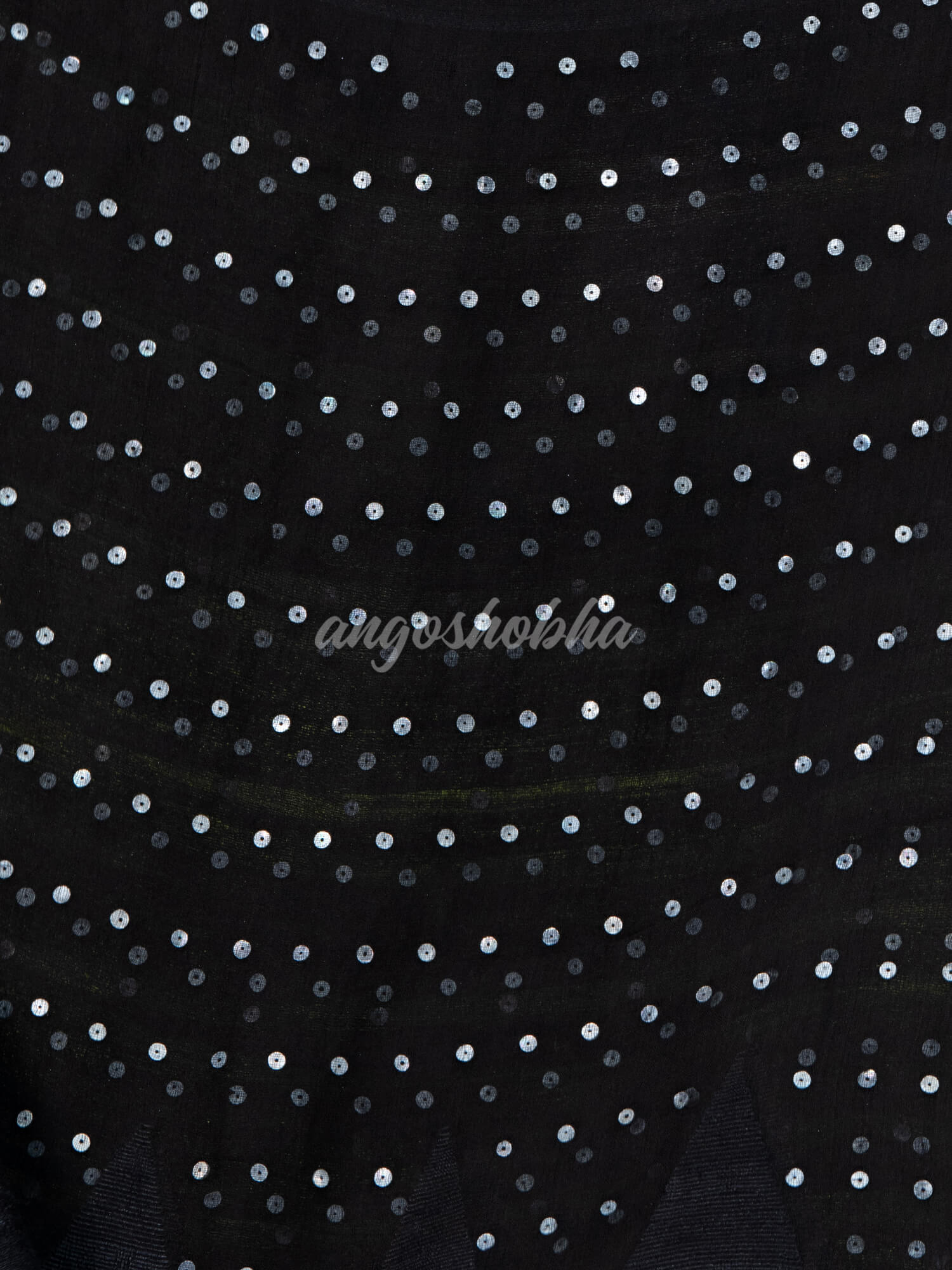 Black Silk Ghicha Handloom Saree