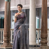 Grey Silk Handloom Saree