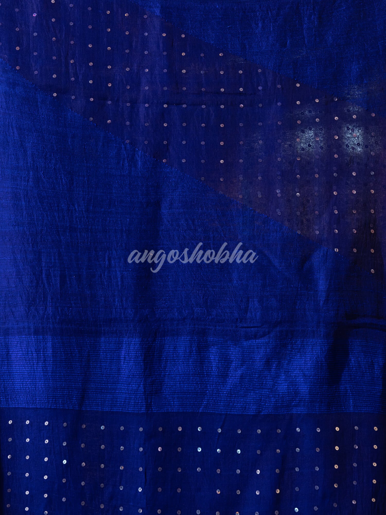 Blue Matka Silk Handloom Saree