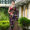 Black Silk Handloom Jamdani Saree