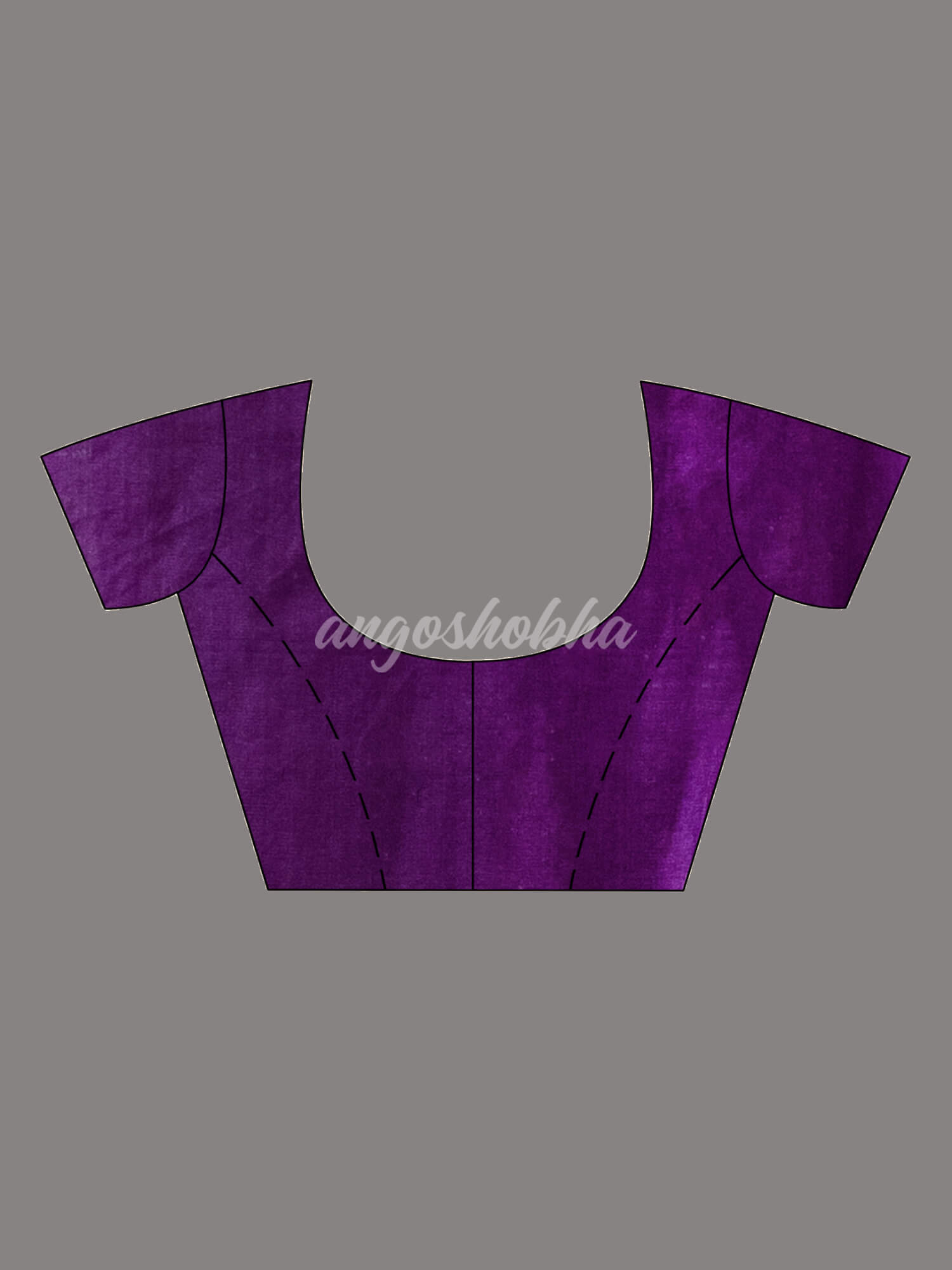 Purple Silk Handloom Jamdani Saree