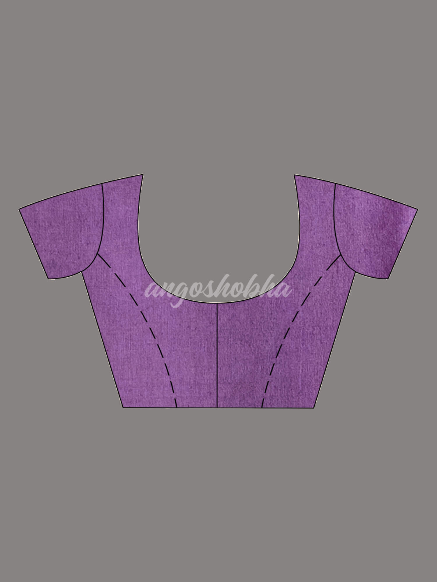 Light Purple Tussar Silk Handloom Jamdani Saree