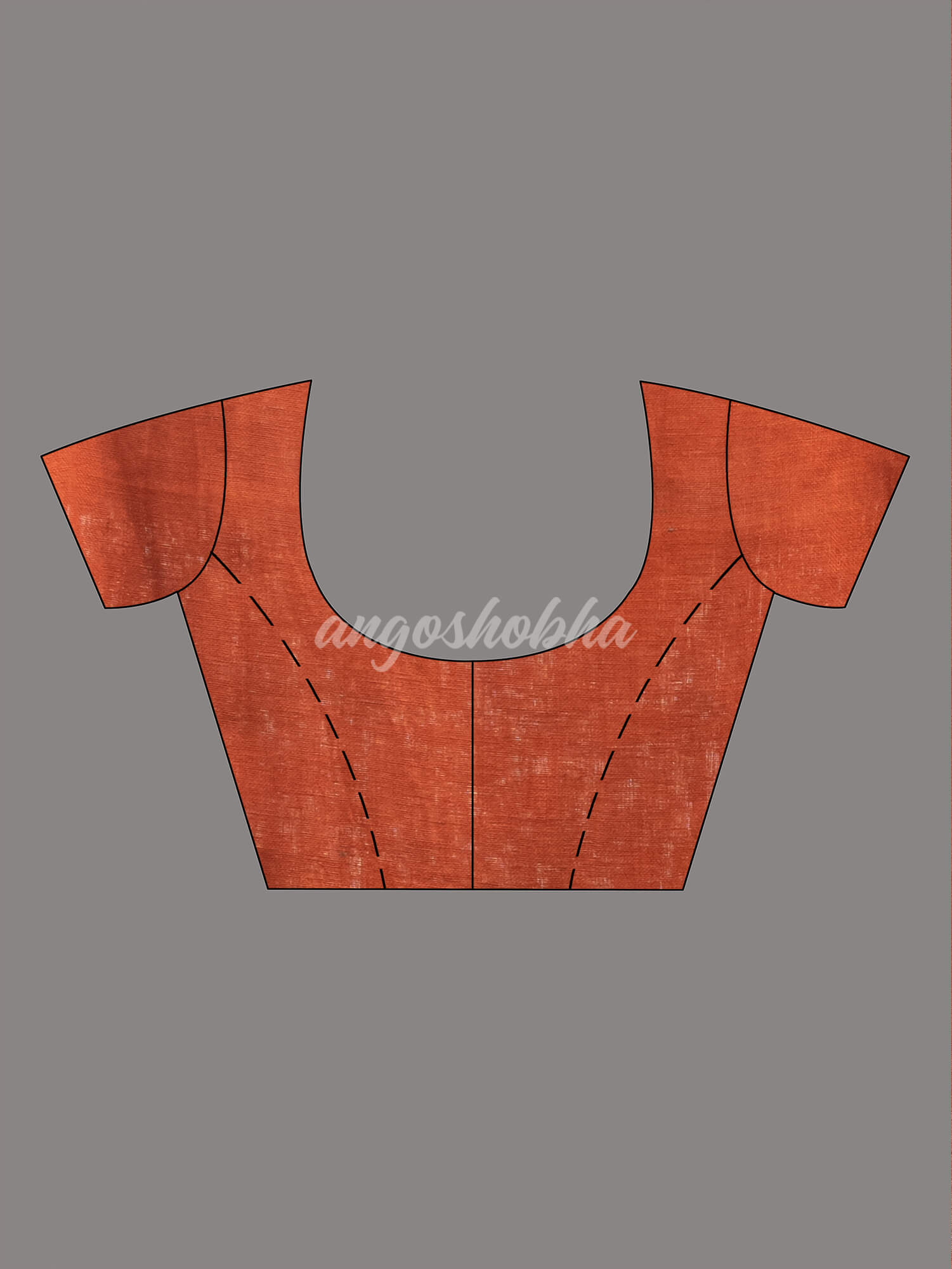 Orange Tissue Handloom Saree