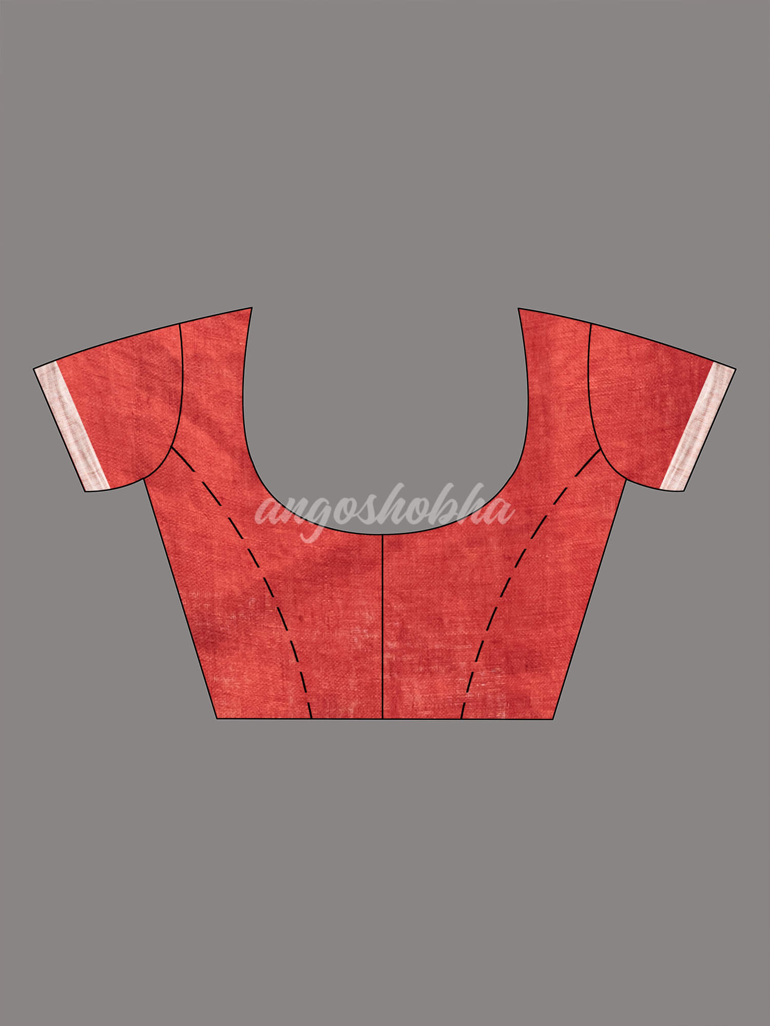 Rust Tissue Handloom Saree