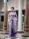 Violet Tissue Handloom Saree