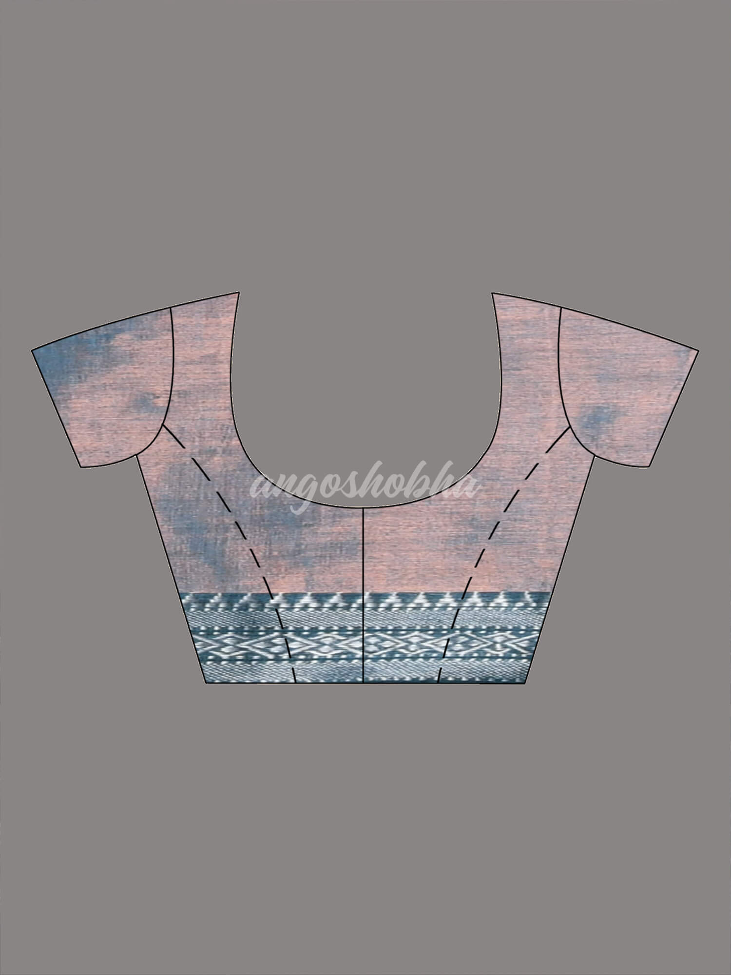 Turquoise Zari Cotton Tissue Handloom Saree