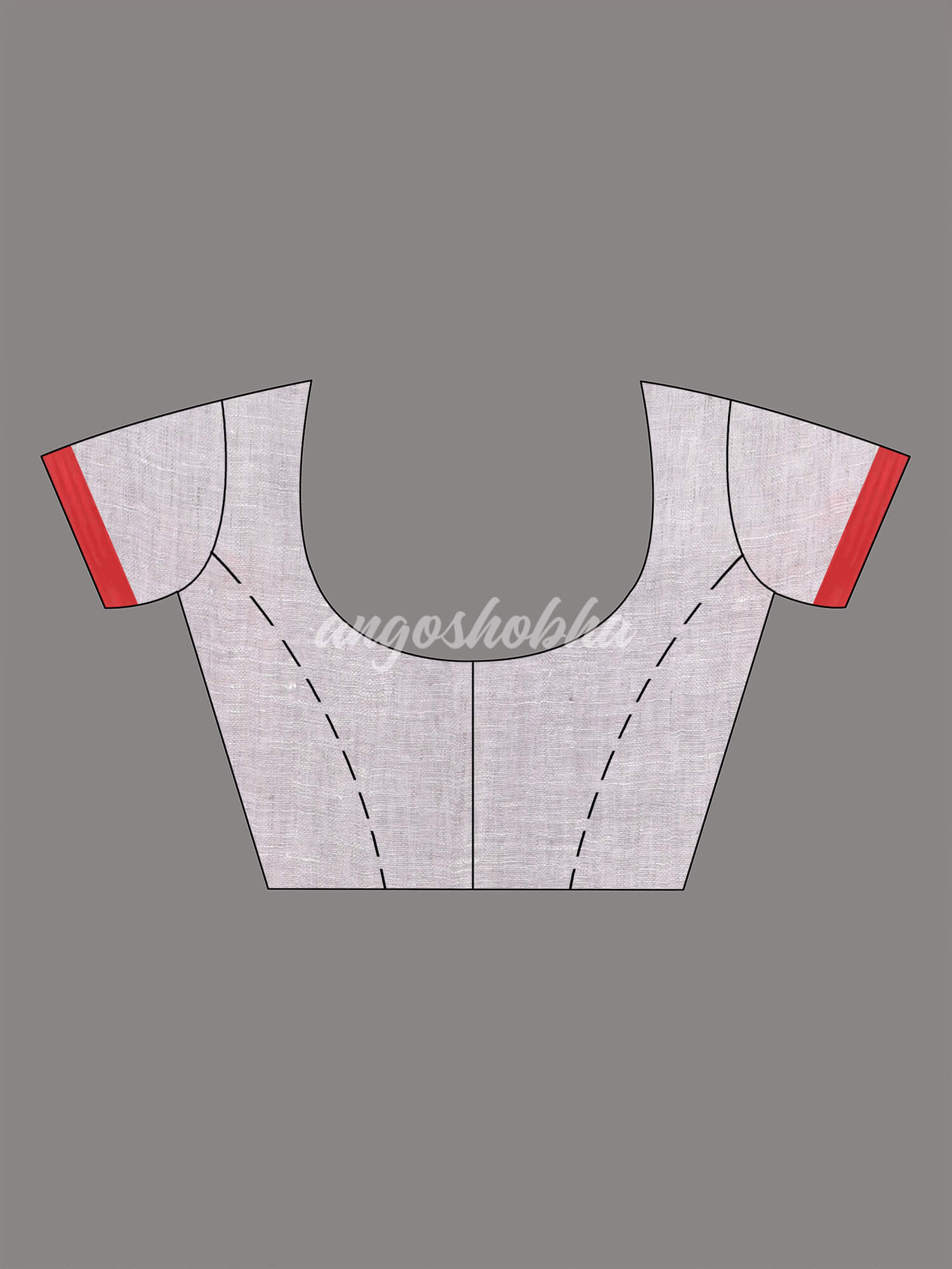 Powder Blue Linen Handloom Saree