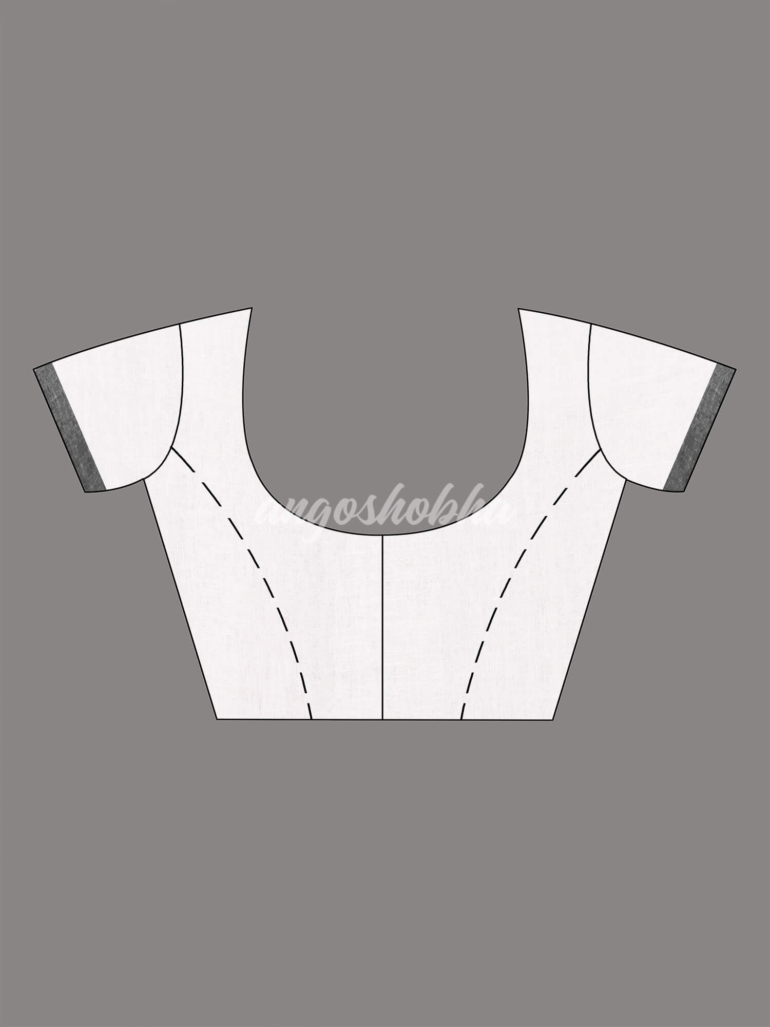 White Linen Handloom Saree