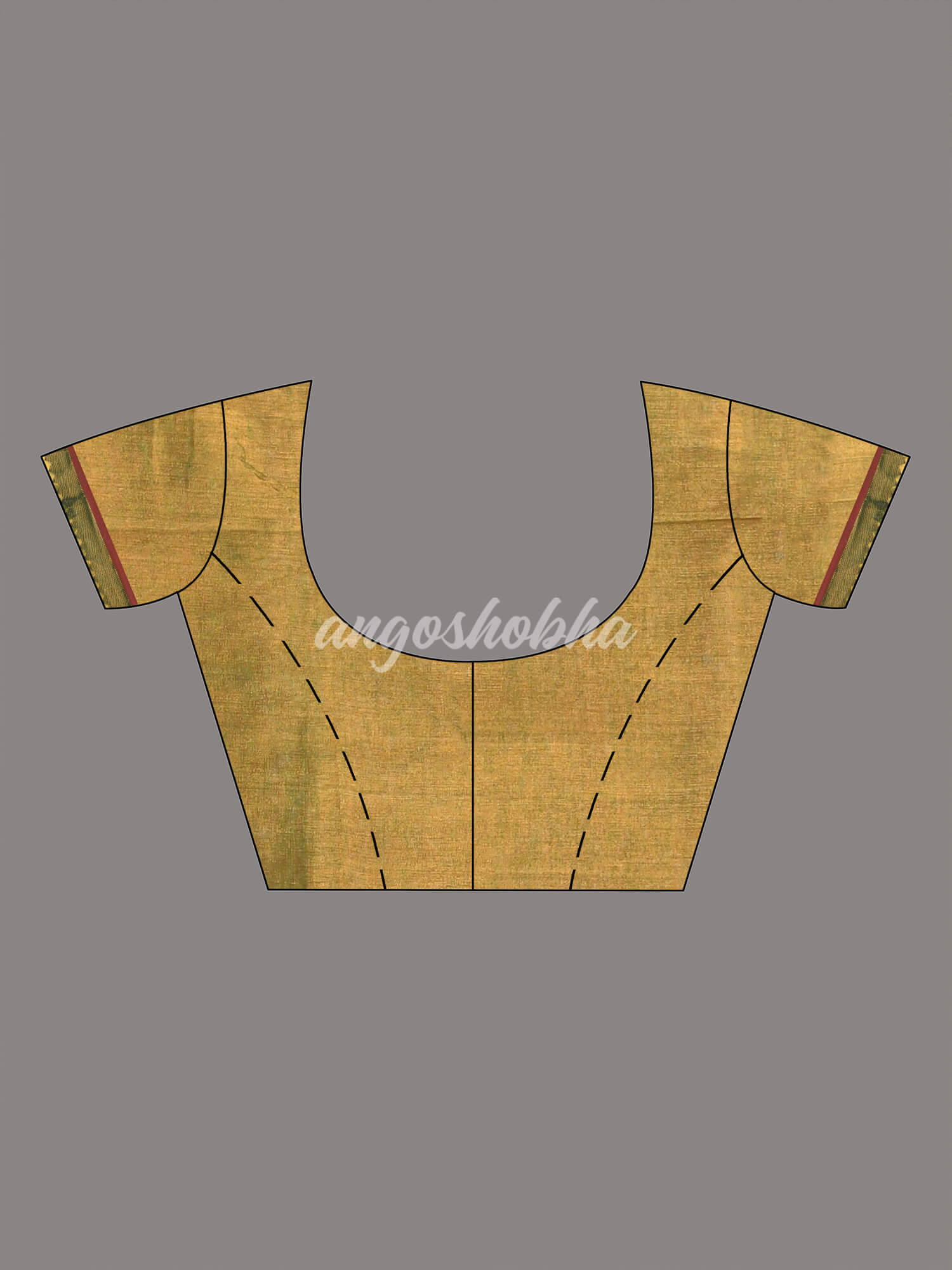 Blush Pink Zari Cotton Handloom Tissue Saree blouse