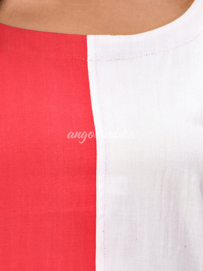 Multicolour Cotton Bengal Handwoven One Piece