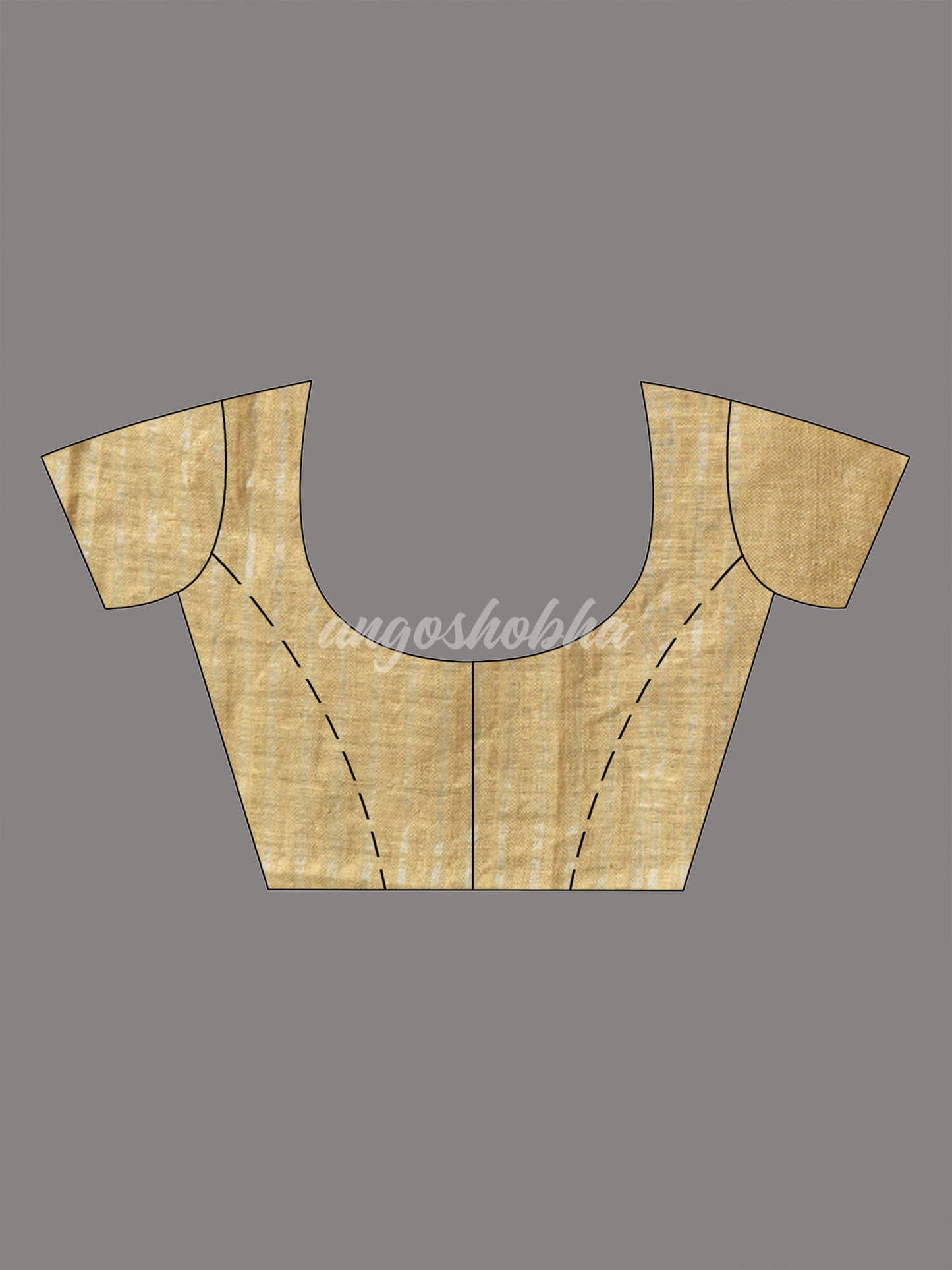 Sage Green Body Synchronised with Jamdani Design Golden & Silver Stripes Pallu Ribbon Border Handwoven Saree