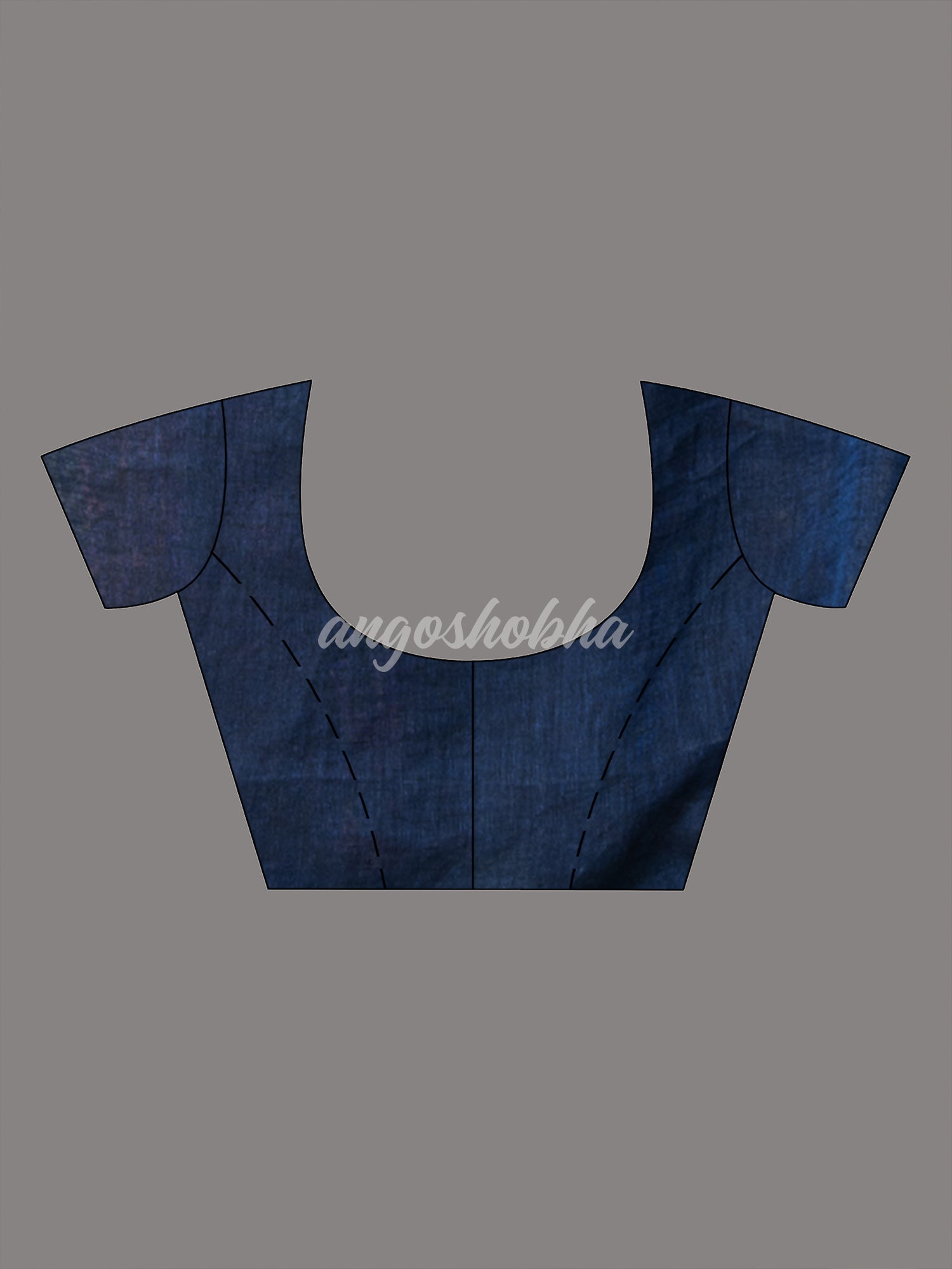 Blue Linen Multicolor Tissue Body with Blue  Tassels  Handwoven Saree