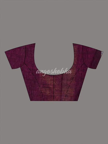 Magenta Linen Multicolor Tissue Body with Magenta Tassels Handwoven Saree