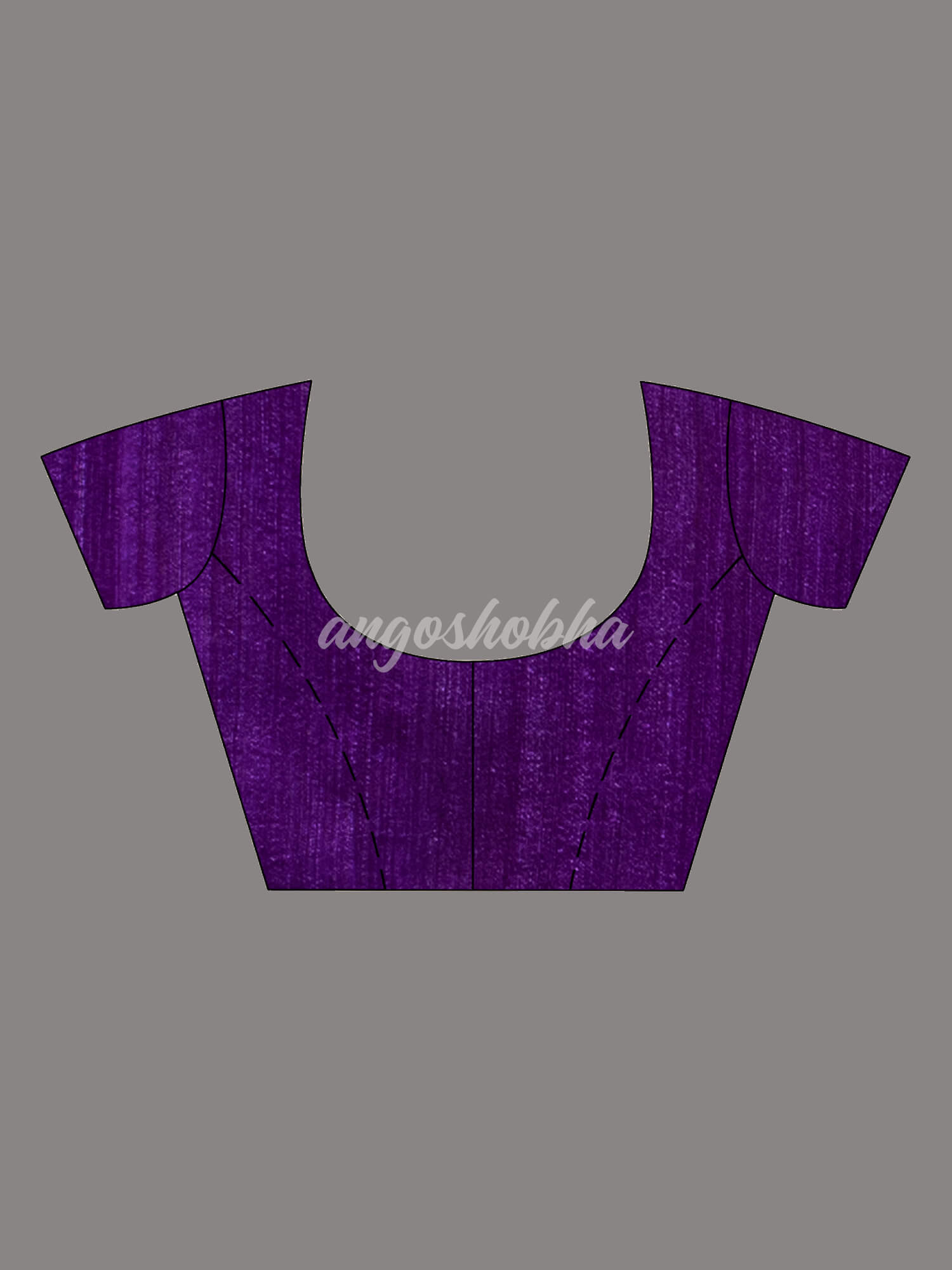 Purple Matka Body with Golden Motifs & Kolka Pallu Handwoven Saree