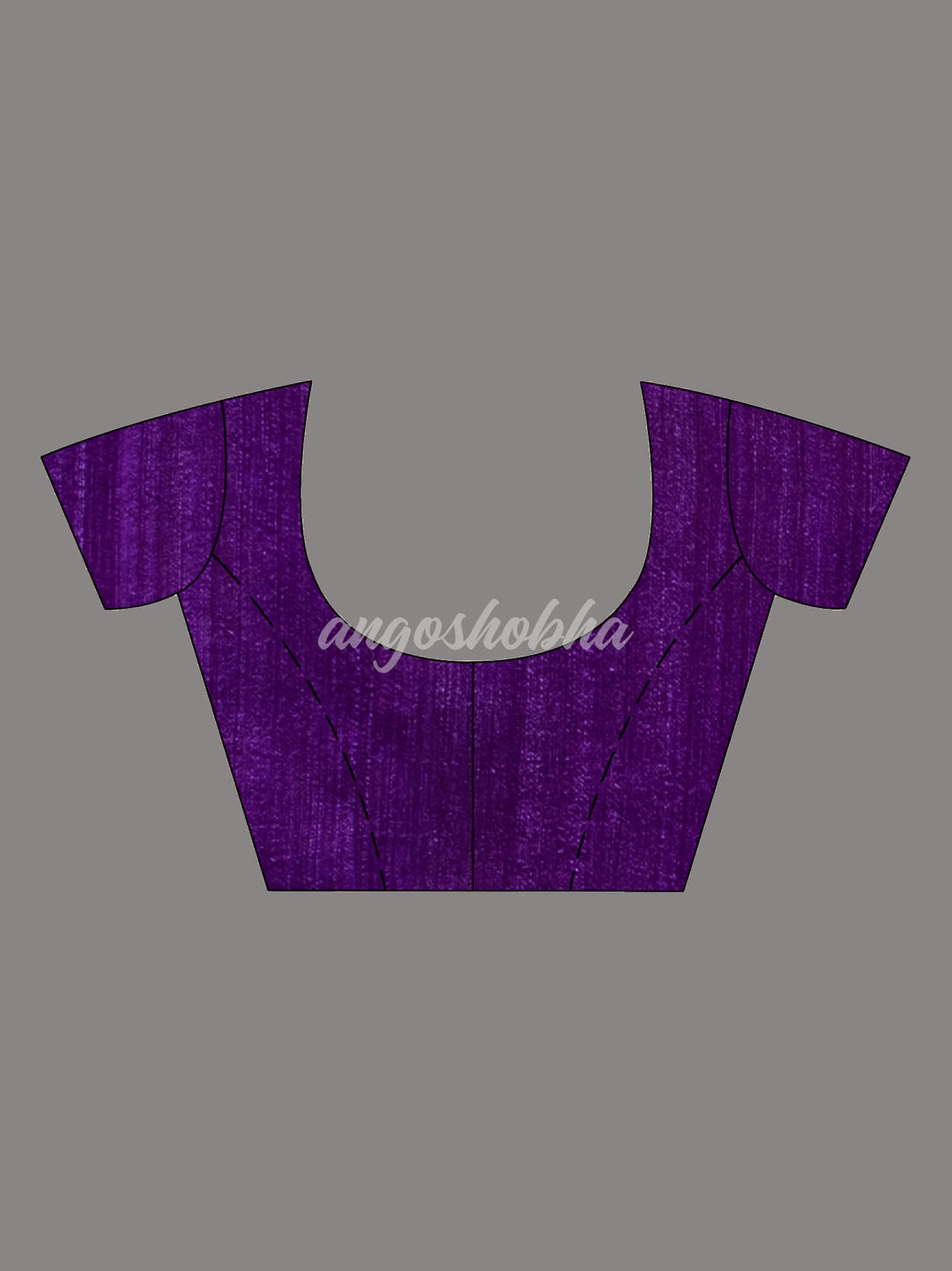 Purple Matka Body with Golden Motifs & Kolka Pallu Handwoven Saree