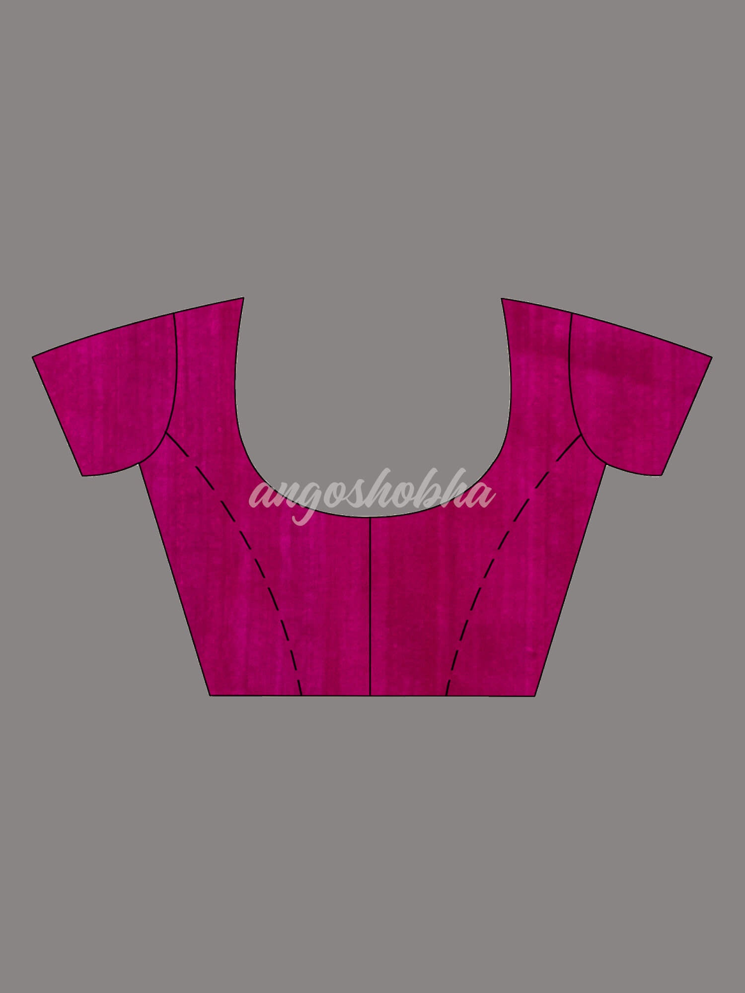 Magenta  Matka Body with Golden Motifs & Kolka Pallu Handwoven Saree