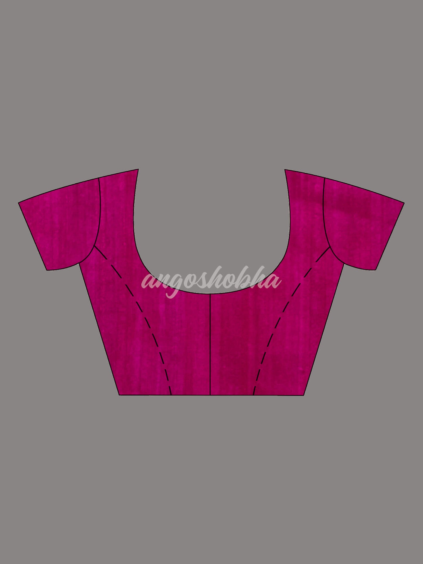 Magenta  Matka Body with Golden Motifs & Kolka Pallu Handwoven Saree