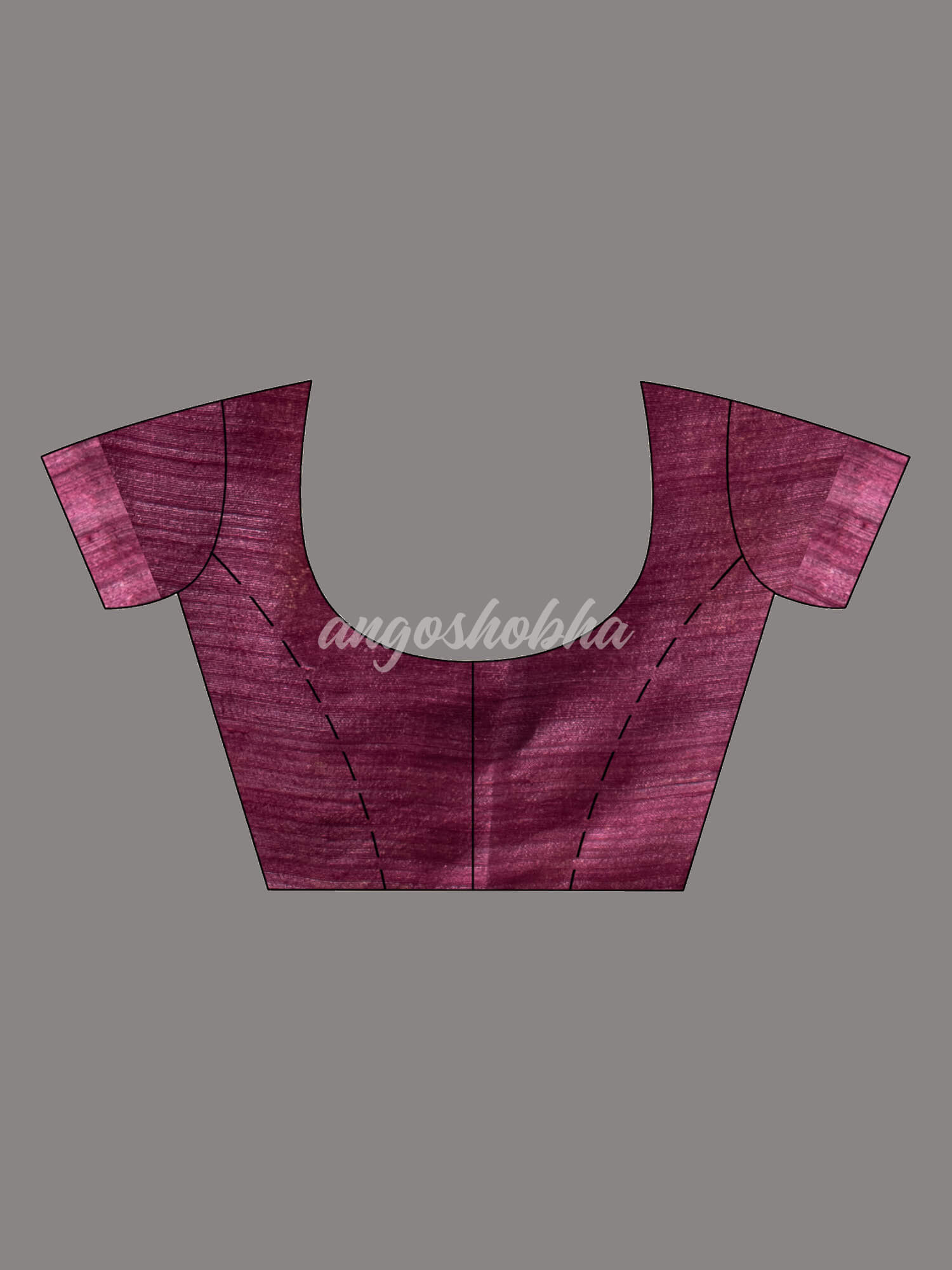 Wine  Matka Body with Golden Motifs & Kolka Pallu Handwoven Saree