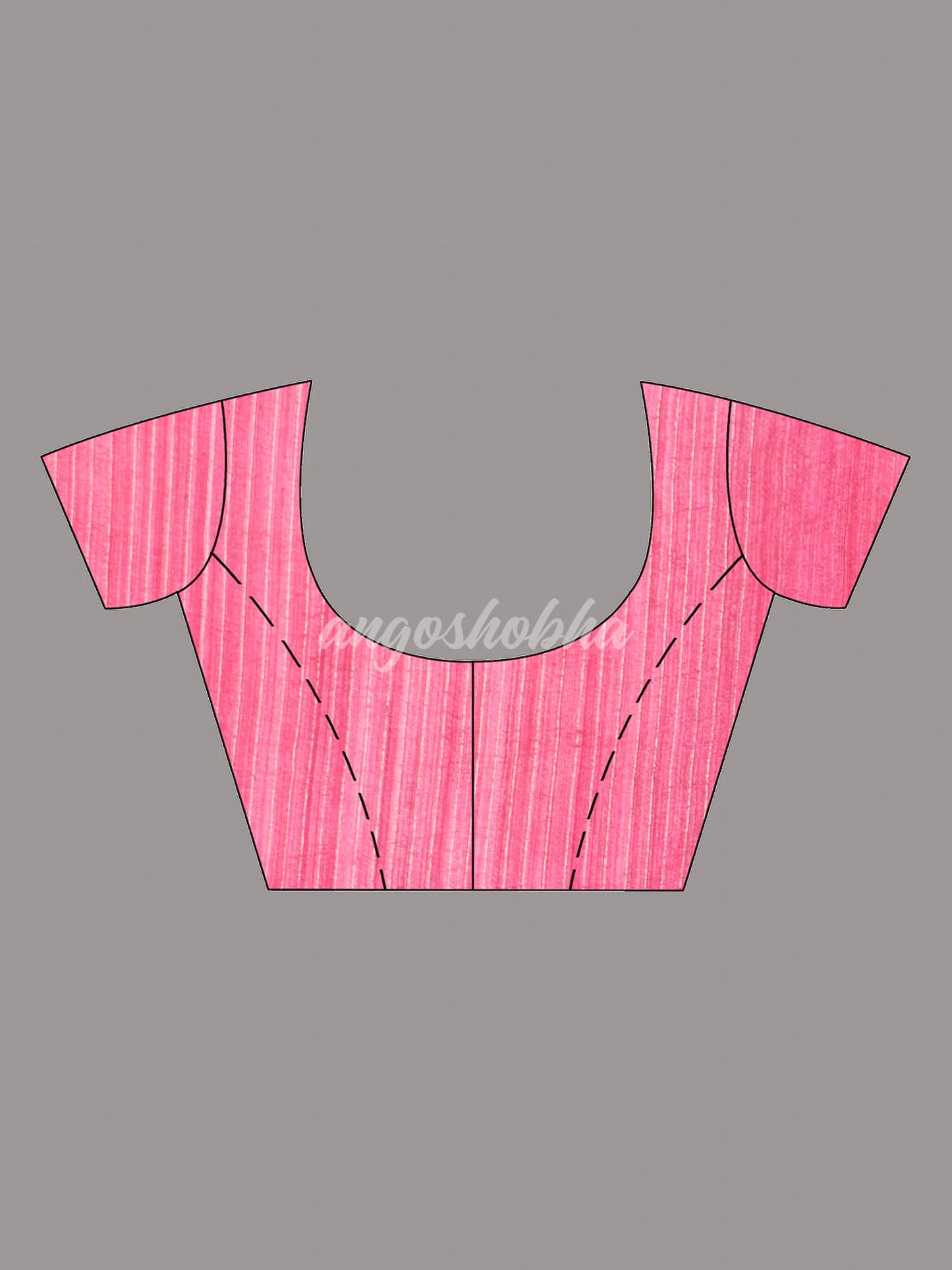 Pink Silk Matka Body Creeper Design all over Silver Zari Check Pallu Handwoven Saree