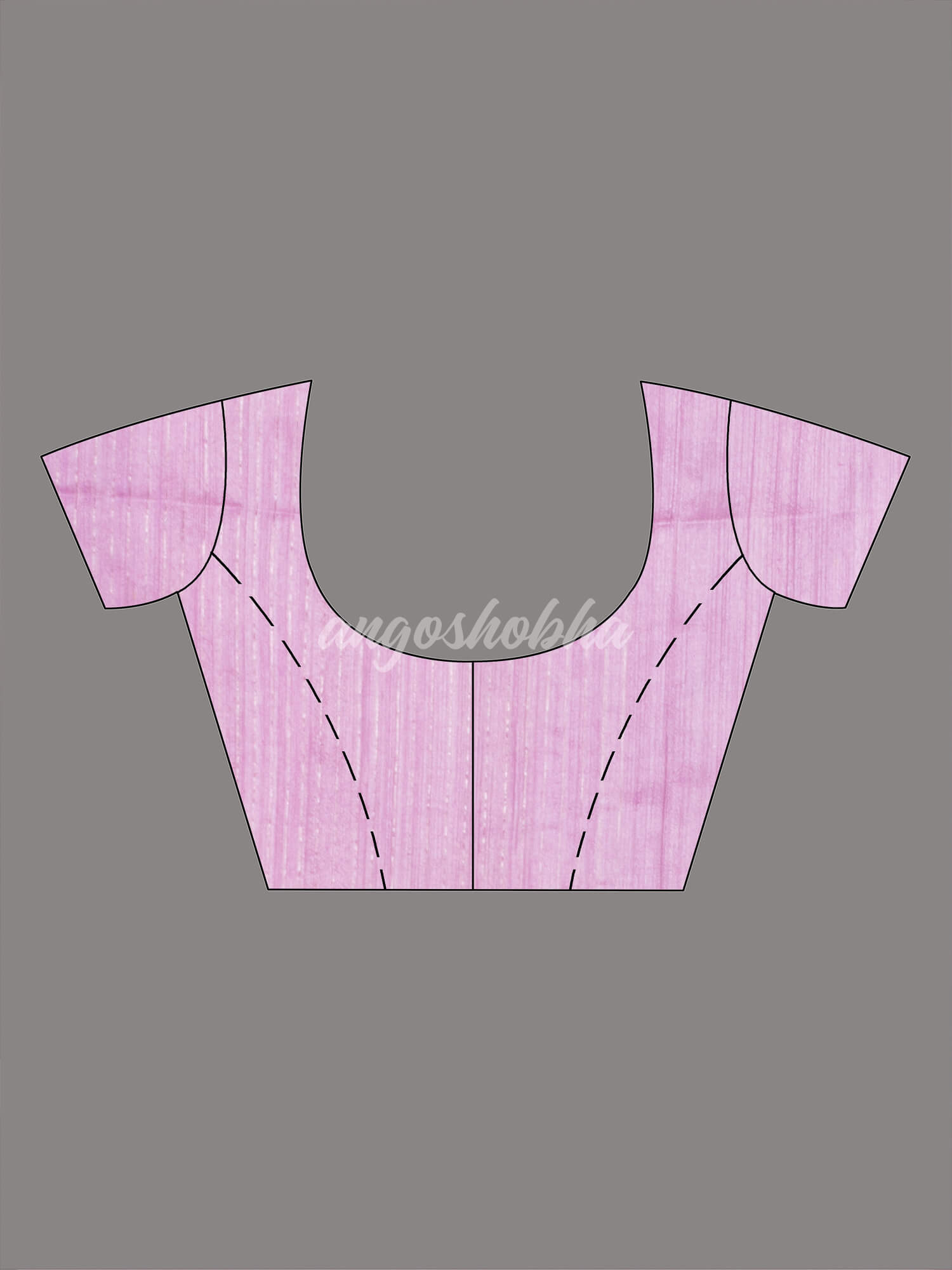 Lavender Silk Matka Body Creeper Design all over Silver Zari Check Pallu Handwoven Saree