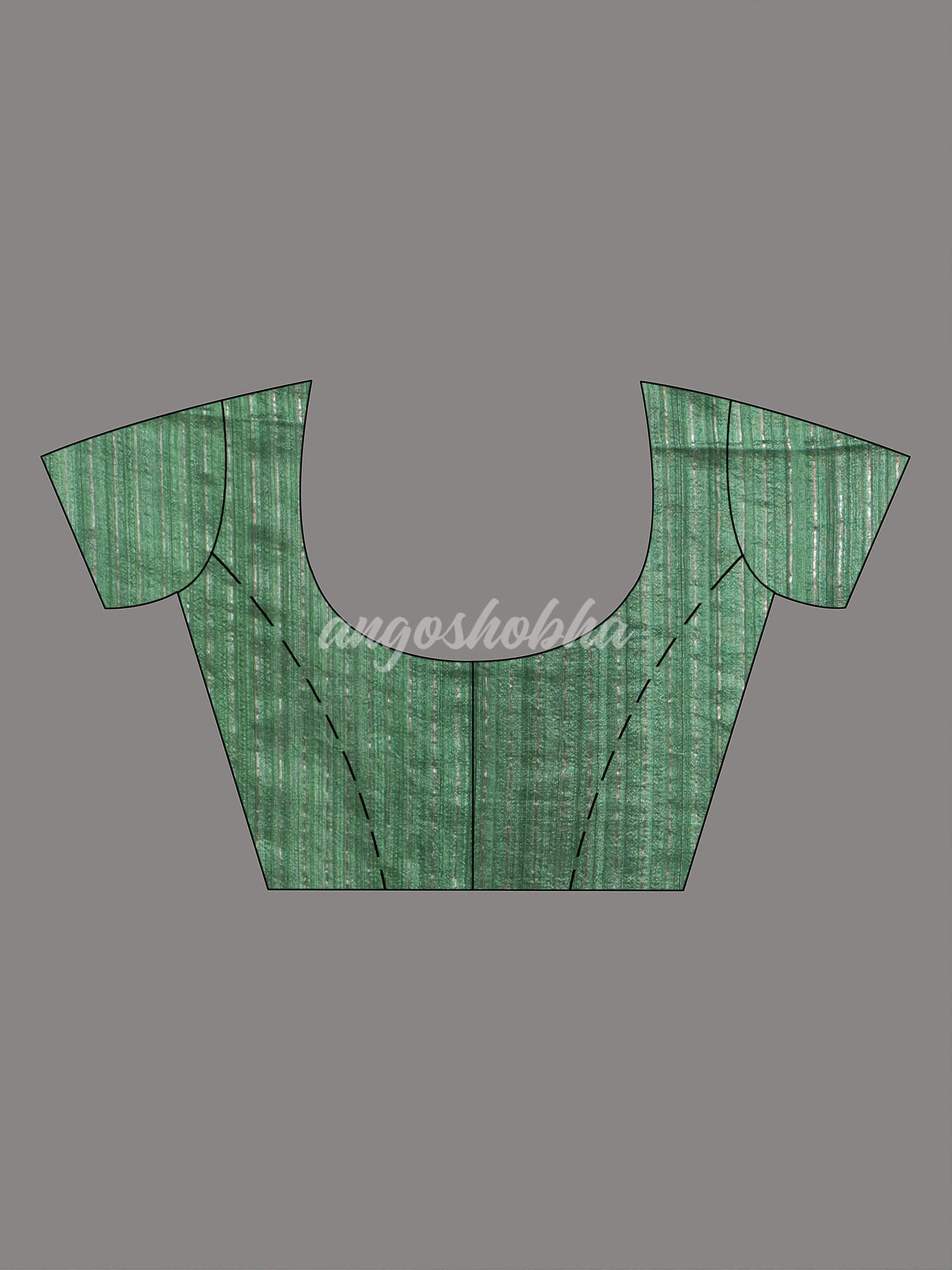 Dark Green Silk Matka Body Creeper Design all over Silver Zari Check Pallu Handwoven Saree