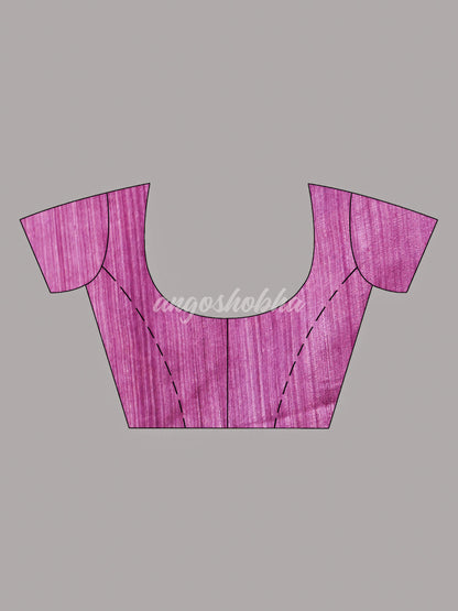 Traditional Lavender Matka Silk Sequin Soft Jamdani Saree