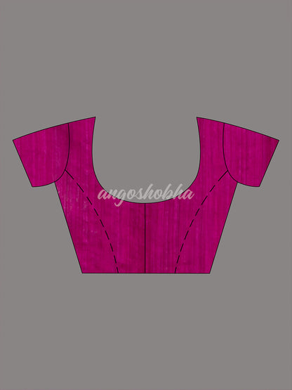Traditional Magenta Matka Silk Sequin Soft Jamdani Saree