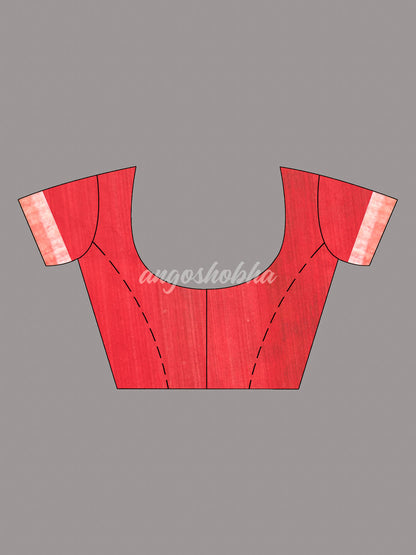 Red Paithani Matka Silk Handwoven Saree
