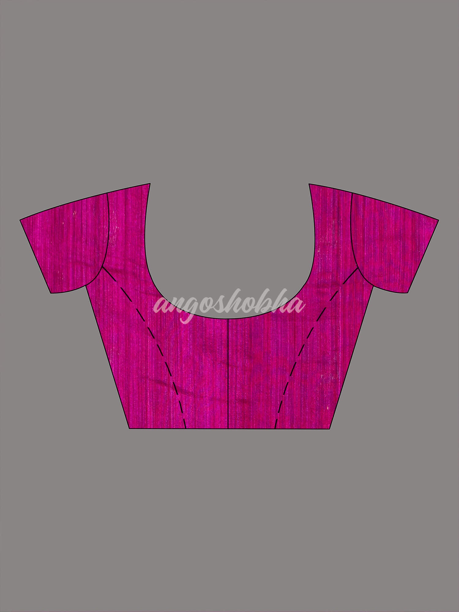 Amaranth Magenta Half Half Matka Silk Handwoven Saree